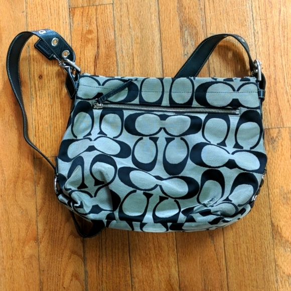 Coach Bags Coach Signature Duffle Hobo Bag F567 Gray Poshmark